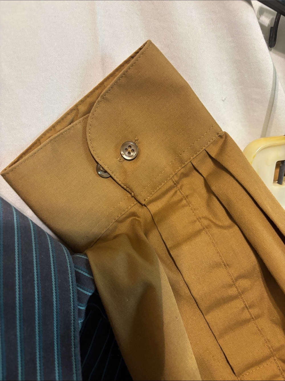 Men’s dress shirts -2. Marc Anthony / Van Heusen. Dk grey/teal, golden brown - Picture 7 of 7